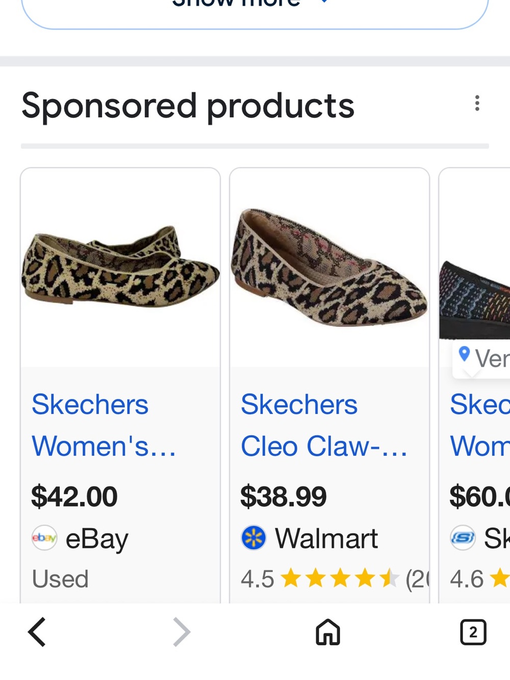 Skechers Women's Magenta Leopard Knit Slip-On Flats - Picture 6 of 6